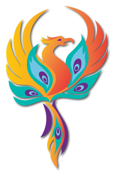 wren peak logo phoenix-peacock